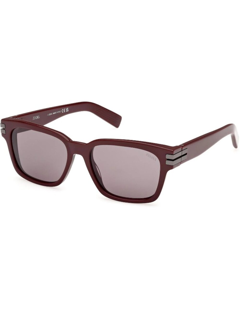 NEW ERMENEGILDO ZEGNA EZ0237 69A Men’s Sunglasses Shiny Bordeaux 55mm
